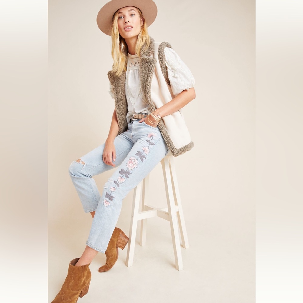 Citizens of Humanity Emerson Embroidered High rise slim Jeans